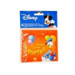 MICKEY PARTY INVITACIONES 6X24UN.