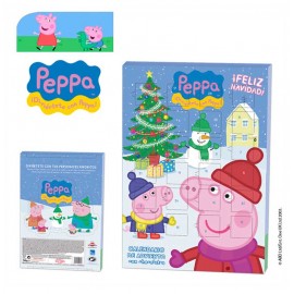 CALENDARIO NAVIDAD PEPPA PIG 18X50GR.