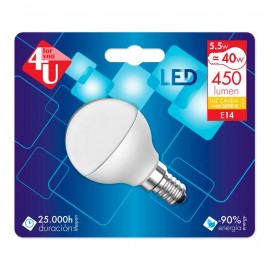 FY LED ESFERICA 5,5W 450LUMEN 3000K E14 REF.400445