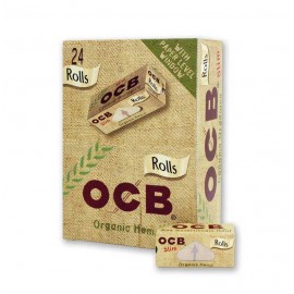 OCB PAPEL CAÑAMO ORGANICO ROLLS SLIM 24U. OP09086