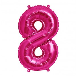 GLOBO FOIL 34" 87CM MAGENTA NO8