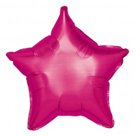 GLOBO FOIL 19" ESTRELLA FUCSIA