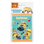 MINIONS INVITACIONES 8UN.