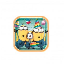 MINIONS PLATOS 22CM.8UN.