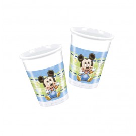 BABY MICKEY VASOS 8UN.