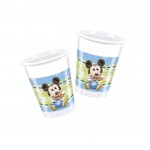 BABY MICKEY VASOS 8UN.