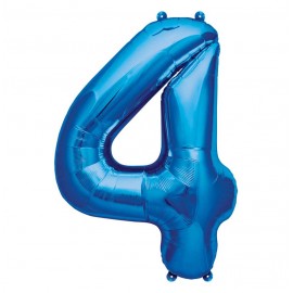 GLOBO FOIL 34" 87CM AZUL NO4