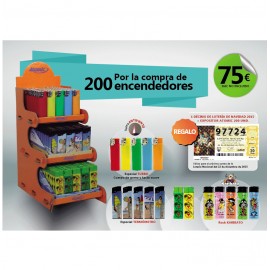 OCB EXPOSITOR MECHEROS ATOMI 200U.4MOD.ST