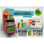 OCB EXPOSITOR MECHEROS ATOMI 200U.4MOD.ST