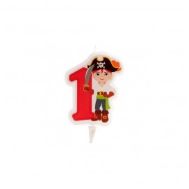 VELA PIRATAS NO1 7CM. 12UN.REF.345255