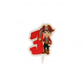 VELA PIRATAS NO3 7CM. 12UN.REF.345257