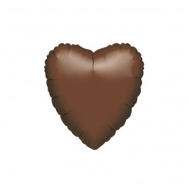 GLOBO FOIL 18" CORAZON CHOCOLATE