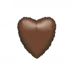 GLOBO FOIL 18" CORAZON CHOCOLATE