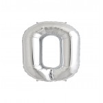 GLOBO FOIL PLATA 34" LETRA O