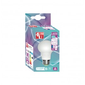 4U LED STD 6W E27 240O 470LM 6500K 10U. REF:400457