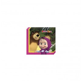 MASHA AND THE BEAR SERVILLETAS 20U.