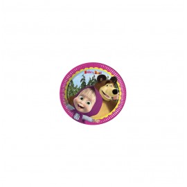 MASHA AND THE BEAR PLATOS 19,5cm. 8U.