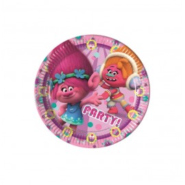 TROLLS PLATOS 23CM 8U.