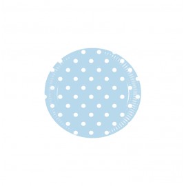 DOTS AZUL PLATOS 20CM 8U.