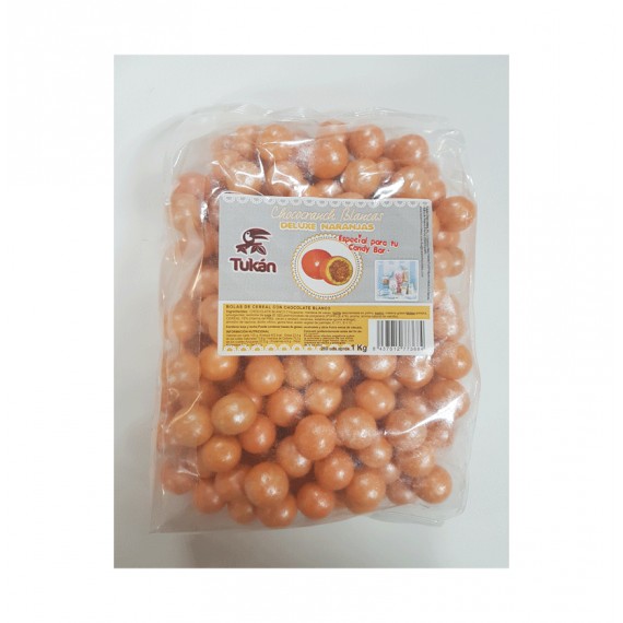 TUKAN CHOCO CRANCH BLANCAS DELUXE NARANJAS 1KG.