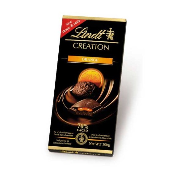 LINDT CREATION ORANGE 70% 13X150GR.