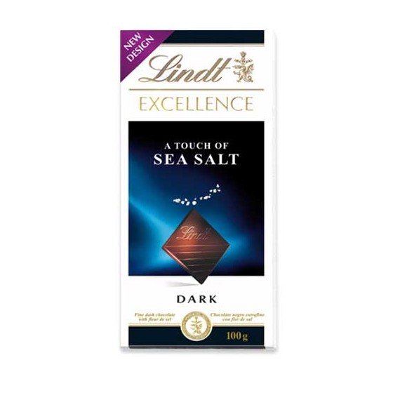 LINDT EXCELL. FLOR DE SAL 20X100GR.