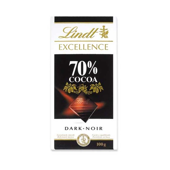 LINDT EXCELL. 70% 20X100 GR.
