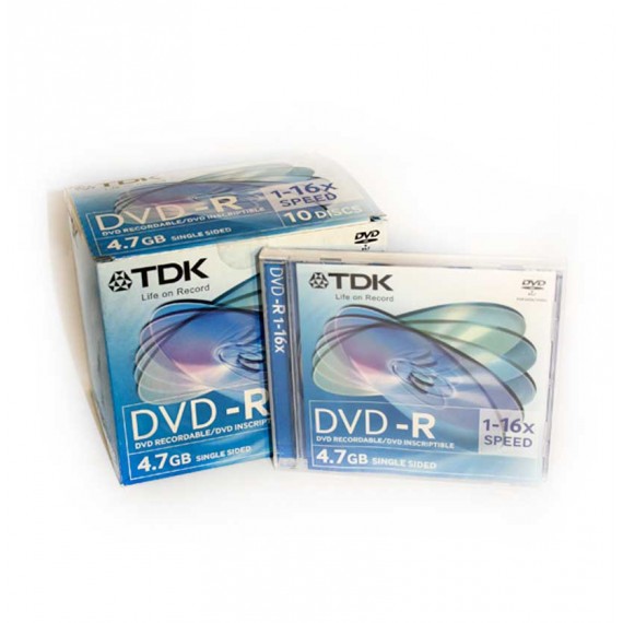 DVD-R TDK 4,7GB JAWELL CASE