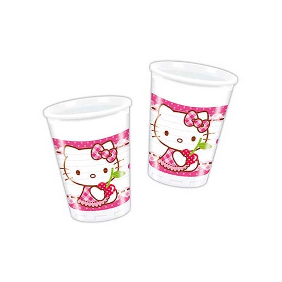 HELLO KITTY VASOS 200ML.8UN.