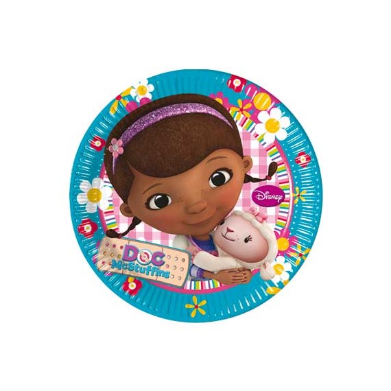 DOCTORA JUGUETES PLATOS 19,5CM 8U.