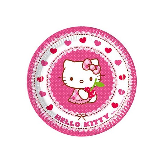 HELLO KITTY PLATOS 19,5CM 8UN.