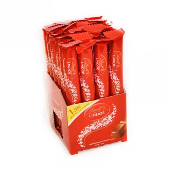 LINDT LINDOR SNACK LECHE 24X38GR. 