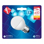 FY LED ESFERICA 5,5W 450LUMEN 3000K E27 REF.400444