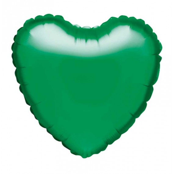 GLOBO FOIL 18" CORAZON VERDE