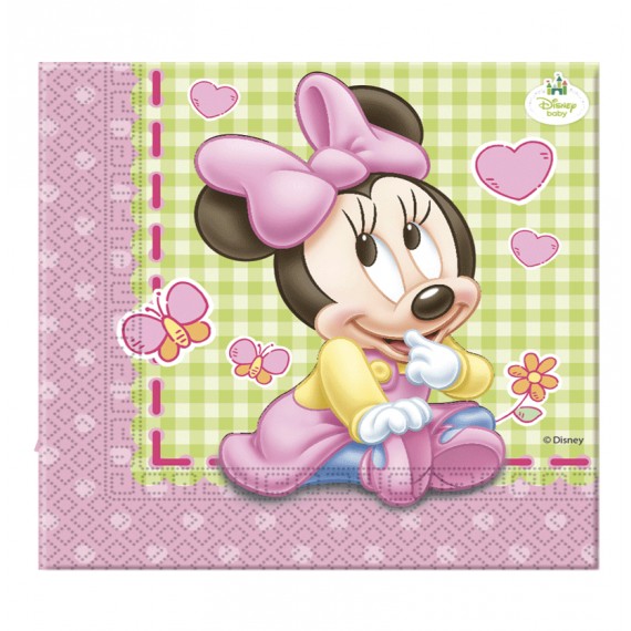 BABY MINNIE SERVILLETAS 20UN.