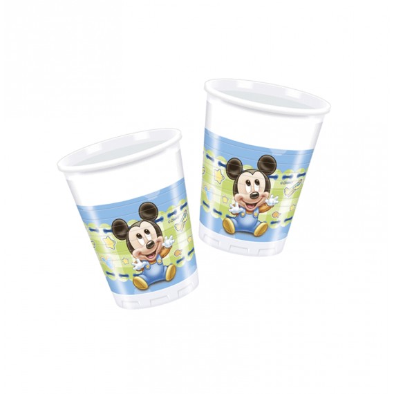 BABY MICKEY VASOS 8UN.