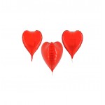 GLOBO FOIL 27" CORAZON 3D ROJO