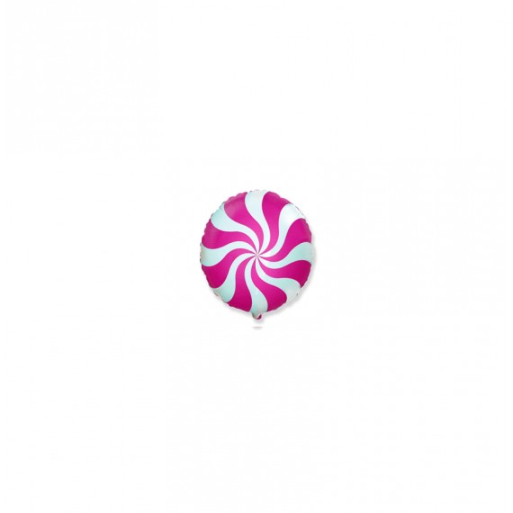 GLOBO FOIL18" CARAMELO FUCSIA