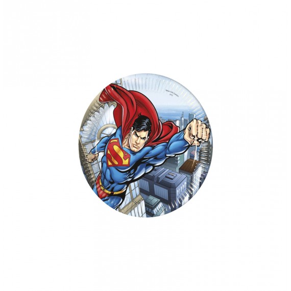 SUPERMAN PLATOS 23CM 8U.