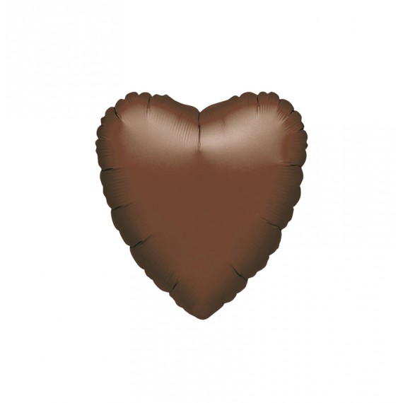 GLOBO FOIL 18" CORAZON CHOCOLATE