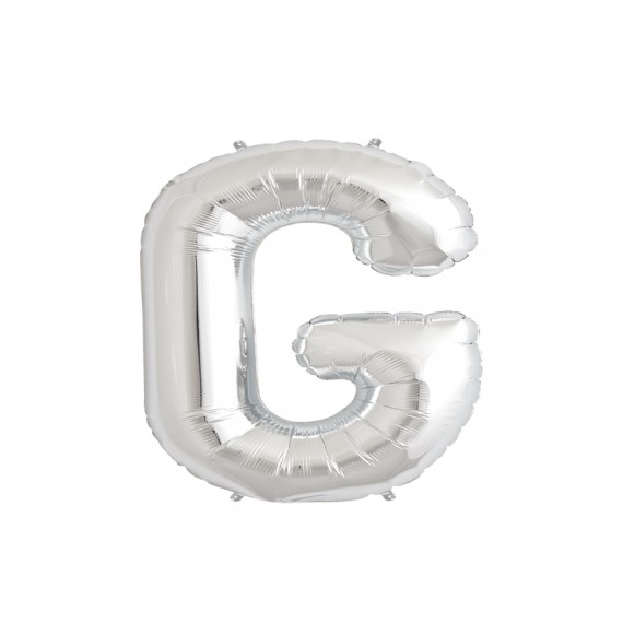 GLOBO FOIL PLATA 16" LETRA G