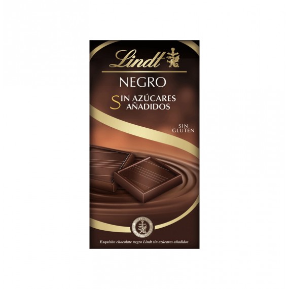 LINDT NEGRO SIN AZUCARES AÑADIDOS 16X100GR.