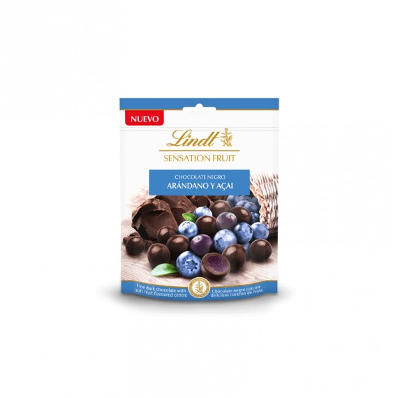 LINDT SENSATION FRUIT ARANDANO Y AÇAI 12X150GR.