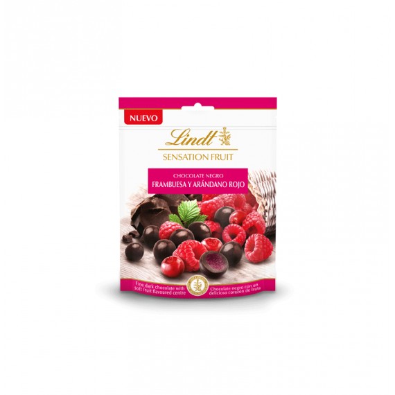 LINDT SENSATION FRUIT FRAMB-ARANDANO ROJO 20X150GR