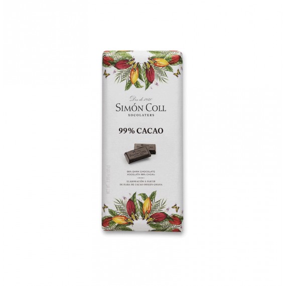 SIMON COLL CHOCOLATE 99% CACAO 10X85GR.