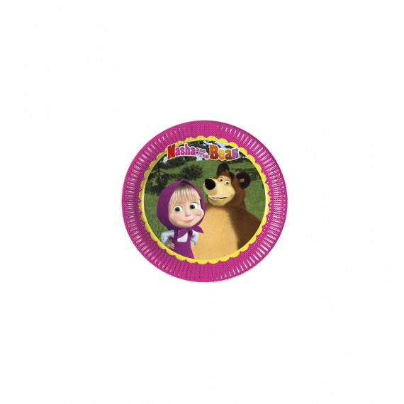 MASHA AND THE BEAR PLATOS 23cm. 6U.