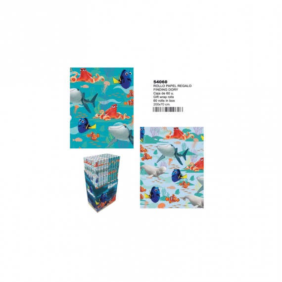 ROLLO PAPEL REGALO DORY 200X70CM.REF.54060