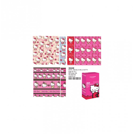 ROLLO PAPEL REGALO HELLO KITTY 200X70CM.REF.030447