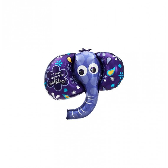 GLOBO FOIL 42" CUMPLEAÑOS ELEFANTE 107CM. R.00156