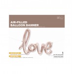 GLOBO FOIL 40" LOVE SCRIPT ORO ROSADO REF. 01287